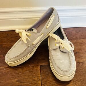 Sperry Baby Blue sequined size 10 Boat Shoes